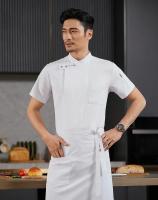 Ropa de trabajo de Chef de pastelería, chaqueta de cocinero, servicio de comida, ropa de cocina, Tops, camisa de cocina, monos de camarero de Hotel, uniforme de restaurante - details 1