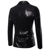Traje de Fiesta Brillante para Hombres Chaquetas de Lentejuelas con Botones - details 3