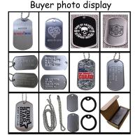 Etiqueta de identificación militar de acero inoxidable para hombres, colgante de 100 20 piezas, collar con personalidad, venta al por mayor - details 7
