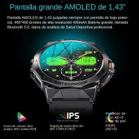 Reloj inteligente con pantalla grande de 1,43 "para hombre, Smartwatch con pantalla AMOLED HD, para IOS y Android - details 2
