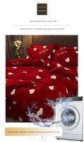 Seta de Cama de Lujo con Estampado Geométrico de Mink Cashmere Duarte de Terciopelo Cálido para Invierno Tamaño King 220x240 - details 5