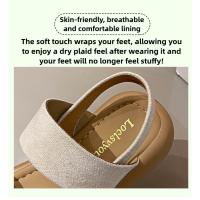 Sandalias de Tacón para Mujer Verano 2025 Estilo Romano con Suela de Torta Punta Redonda - details 9