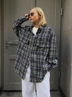 Camisas de manga larga a la moda para primavera y otoño, blusas holgadas Retro a cuadros para mujer, ropa Popular coreana - details 7