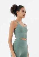 Sujetador deportivo de nailon S-XL para mujer, Bralette, ropa interior transpirable, Leggings deportivos, Top Sexy, 10 colores - details 23