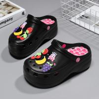 Sandalias clásicas para mujer, zapatillas de jardín, zapatos de playa informales negros, sandalias para el hogar - details 8