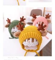 Gorro de Bebé de Ciervo Elk con Cuernos Cálido Gorro de Peluche para Invierno Otoño - details 9