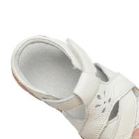 Sandalias planas de piel auténtica con punta cerrada para niños y niñas, zapatos de verano, suaves - details 9