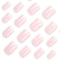 Puntas de Uñas Reutilizables con Brillo Francés Gradiente de Lustre, Set de Adhesivo Completo, Adecuado para Mujeres y Niñas - details 1