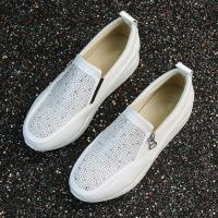 Zapatos de punta redonda plana con cremallera lateral inferior gruesa, zapatos deportivos casuales para mujer, zapatos de talla grande - details 22