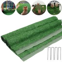 Alfombra de césped para mascotas, alfombra de alta densidad, césped de jardín al aire libre de simulación artificial de 1cm de alto, patio, zona rural - details 3