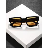 Gafas de Sol Cuadradas de Moda 1/2 PC Montura de Plástico Para Hombres y Mujeres Uso Diario - details 1