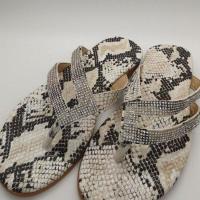 Sandalias de Mujer Talla Grande Nuevas Planas Suela Suave Estampado de Leopardo con Pedrería Casual para Playa - details 11