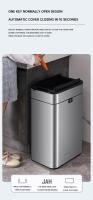 Cubo de Basura de Acero Inoxidable Inteligente Alto Capacidad 15L-60L Ideal para Cocina - details 18
