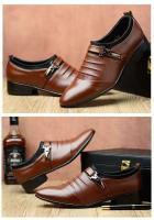 Nuevo vestido británico de cuero dividido con punta para hombre, para bodas de negocios, zapatos formales Oxford para hombre 38-48 - details 3