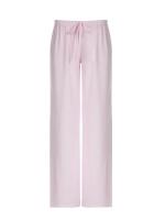 Pantalones femeninos a rayas pierna ancha cintura elástica pantalones de mujer tejidos bajos nuevos en tendencias 2025 ropa - details 9