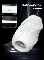 Leten masturbación masculina silicona suave masturbador estirable bolsillo coño impermeable productos para adultos juguete sexual para hombres - details 1