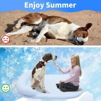 Estera refrescante extraíble duradera para mascotas, almohadilla de cama plegable y transpirable para perros, cojín lavable resistente al desgaste para mascotas y gatos - details 5