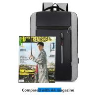 Mochila De Negocios impermeable para hombre, morral escolar con USB de 15,6 pulgadas, para ordenador portátil, de gran capacidad - details 7