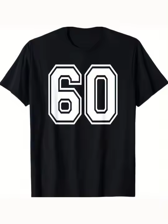 Camiseta de Deporte de Algodón Suave y Cómoda con Cuello Redondo y Manga Corta - 1