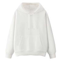 Nueva sudadera con capucha informal para hombre a la moda de otoño e invierno, 100% algodón, manga larga, corte holgado, color sólido, tinte liso - details 9