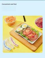 Tapas Elásticas Ajustables para Almacenamiento de Alimentos Contenedor de Cocina con Tapa de Plástico Fresco Accesorio de Organización para Nevera y Cocina - details 1