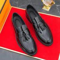 Nuevos zapatos casuales de cuero de lujo para hombres con patente de negocios brillantes, zapatos formales - details 5