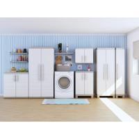 Armario de Almacenamiento Alto de Resina 2 Puertas Regulables en Altura 4 Baldosas Color Arena/Gris - details 5
