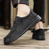 Dude-zapatos de lona sin cordones para Hombre, mocasines, Alpargatas, color negro, talla grande 49 50 51 - details 16