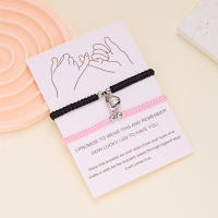 2 unids/set corazón romántico magnético atraer pareja para Mujeres Hombres moda cuerda trenzada pulsera a juego joyería de amistad - details 3