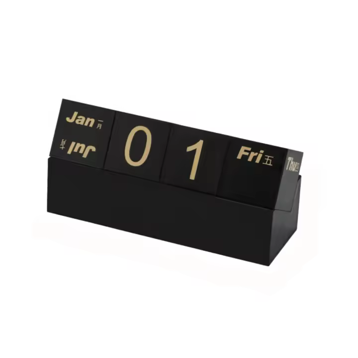 Calendario perpetuo con forma de cubo creativo, adornos, indicador de fecha, calendarios de escritorio multifunción, Mini papelería, soporte para teléfono y oficina - 1