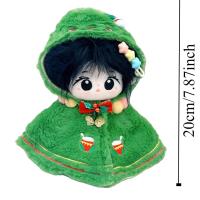 Mantón de Navidad, ropa de muñeca de algodón de 20CM, reemplazo de muñeco de nieve, ropa para muñecos de peluche, traje, ropa DIY, juguetes de peluche, ropa - details 0
