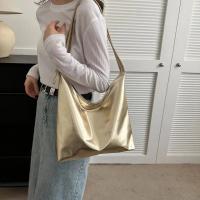Bolso de Mano de Lujo para Mujer Asa Superior de PU Diseño Informal de Cuero Plateado y Dorado - details 3