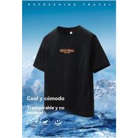 Camiseta de manga corta transpirable y holgada para hombre de verano de manga corta - details 1