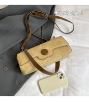 Bolso de hombro de color contrastante para axila, personalizado, sencillo, con textura informal, novedad de 2024 - details 4