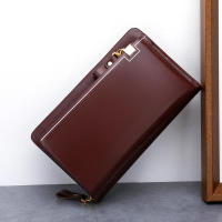 Bolso largo del embrague de los bolsos del bolso del bolso de la tarjeta de la cartera de la PU del negocio de los hombres ocasionales para el hombre - details 8