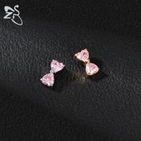 ZS 1 pieza de acero inoxidable, ancla dérmica para hombres y mujeres, lazo con flor, piercing dérmico con cristal CZ, microperforación dérmica que se oculta en la piel. - details 12