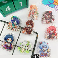 Genshin Impact Tartaglia Raiden Shogun Zhongli Nahida Xiao carpeta de archivos de juego Linda cuenta de mano de plástico Clip decorativo papelería - details 0