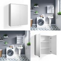 Armario con espejo para baño Roy, blanco, 60 x 68 cm - details 7