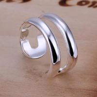-Anillo de Plata de Ley 925 para mujer, joyería de dos líneas, elegante, Retro, regalo de fiesta - details 3