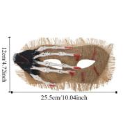 Máscara de ojos para Halloween, parche para ojos, Cosplay, puesta en escena, máscara de mano de calavera de Halloween, accesorios divertidos para fiesta, máscara de media cara para Cosplay - details 0