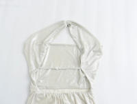 TRAFZA-vestido largo sin mangas con cuello Halter para mujer, ropa elegante y ajustada, decorada con Espalda descubierta, color liso, moda de verano - details 4