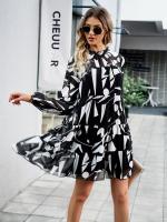 Vestido midi casual estilo coreano de moda 2025 para mujer con manga larga - details 1