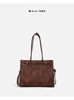Nueva moda de las mujeres bolso de mano estilo fresco picante aceite cera cuero gran capacidad versátil bolso de hombro mensajero. - details 16