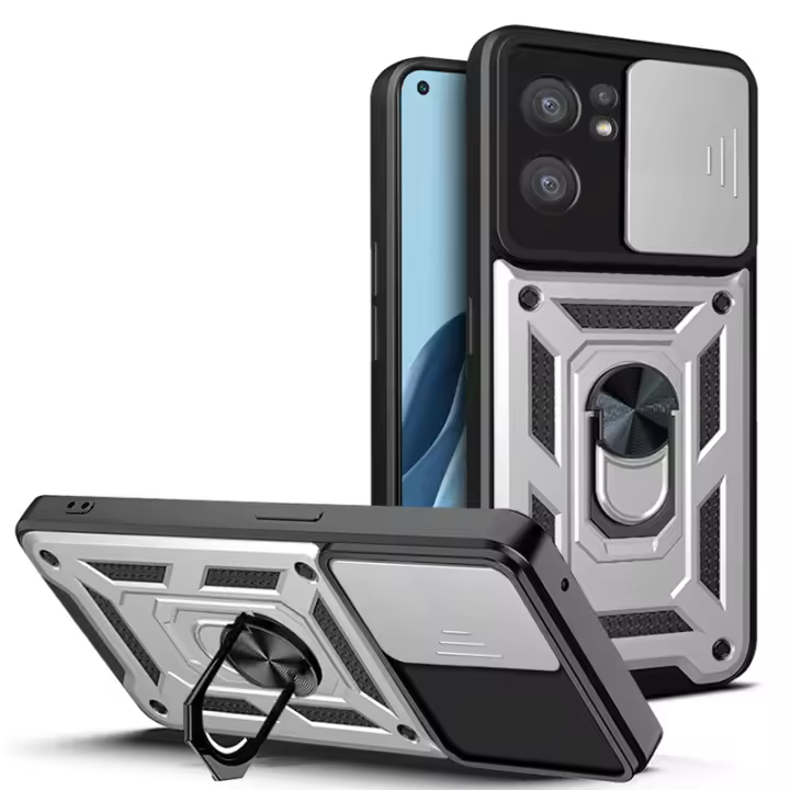 Cámara de lujo para OPPO Reno 7, 7 Pro, 7Z, Find X5 Lite PC+TPU Funda protectora - 1