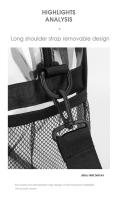 Bolso de hombro tipo bandolera transparente de PVC para natación y playa, gran capacidad, impermeable, para verano, Fitness, Yoga, bolso deportivo - details 13