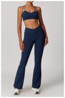 Pantalones de Yoga de Cintura Alta para Mujeres Ajuste Ajustado, Levantamiento de Cadera, Estilo Plumedo Ideal para Yoga y Fitness Material de Nylon - details 14