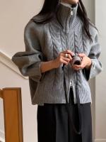 Suéter De Mujer, suéteres De invierno para Mujer, cárdigan Traf, tejido grande para Mujer, Ropa De abrigo De punto holgada De manga larga, Ropa De Mujer - details 11