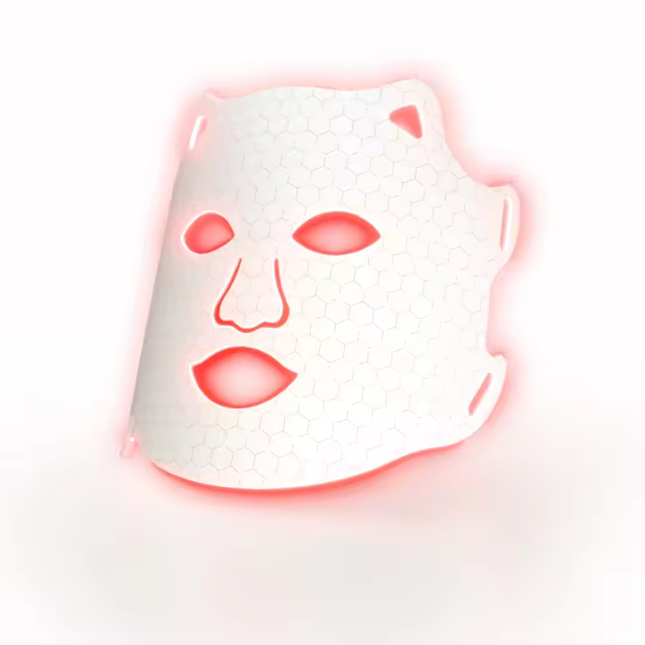 Máscara de terapia de luz roja para la cara, terapia de luz de máscara facial LED de 7 colores, máscara facial LED recargable para eliminación de acné antiarrugas antienvejecimiento, cuidado de la piel profesional en casa - 1