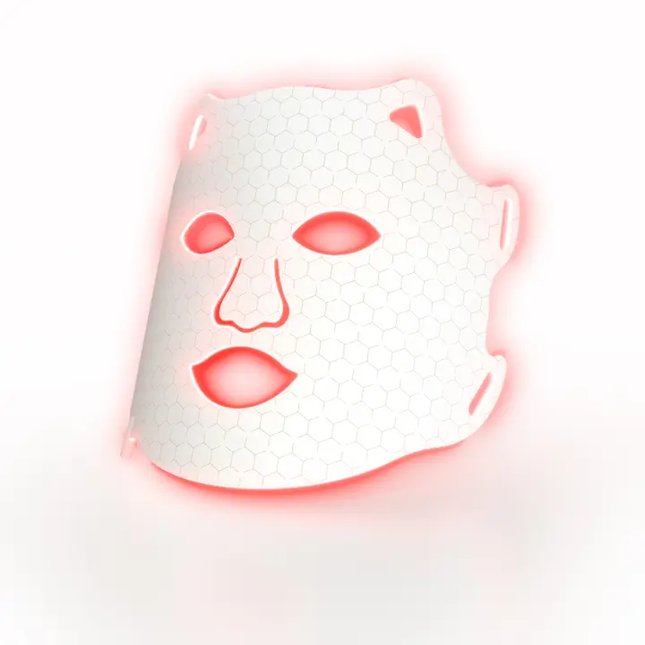 Máscara de terapia de luz roja para la cara, terapia de luz de máscara facial LED de 7 colores, máscara facial LED recargable para eliminación de acné antiarrugas antienvejecimiento, cuidado de la piel profesional en casa - 1