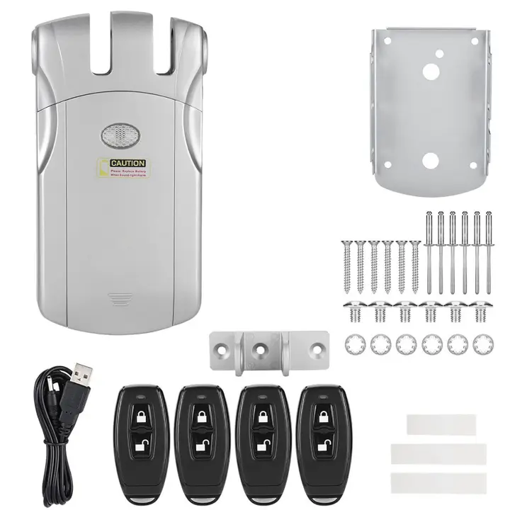 WAFU cerradura electrónica con Control remoto inalámbrico, Invisible, sin llave - 1